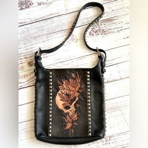 Leather Shop Skull Shoulder Bag for sale - never worn with tags for sale